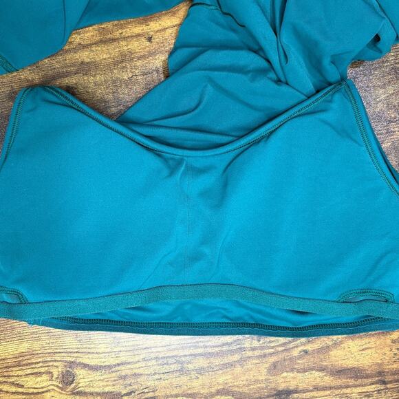 Offline by Aerie Size M Real Me Xtra Green Flare Jumpsuit One Piece Workout Yoga - Picture 6 of 14